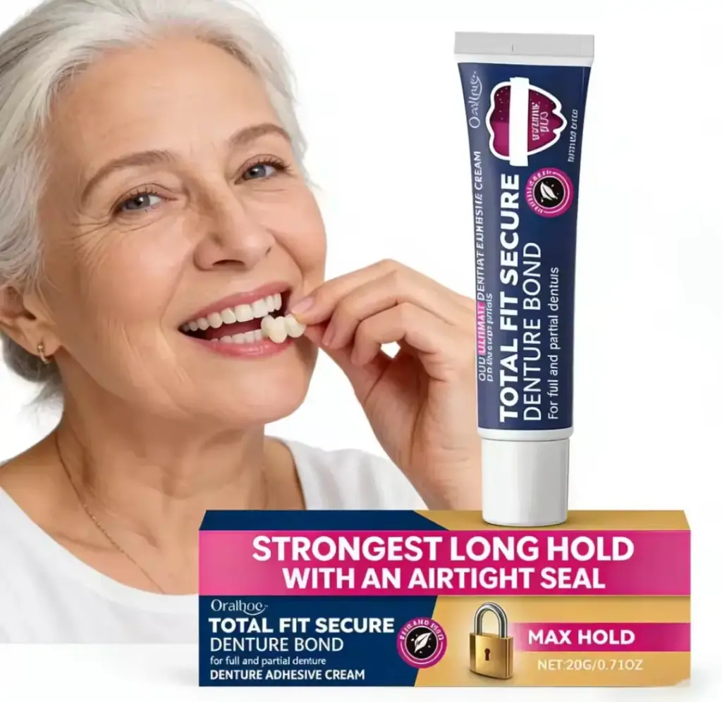 لاصق لاطقم الاسنان 